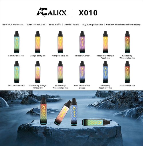 ALKX X010 3500 Puffs 10ML Liquid Vape Rocket Pod Disposable Atomizer